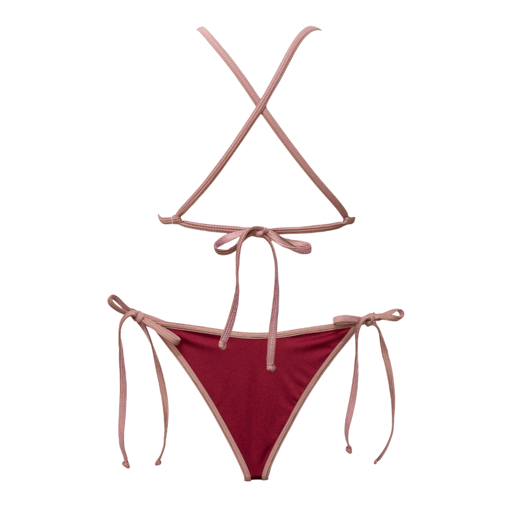 Berry Shimmer/Mauve Lily + Sabrina Bundle – FJ SWIM BIKINIS