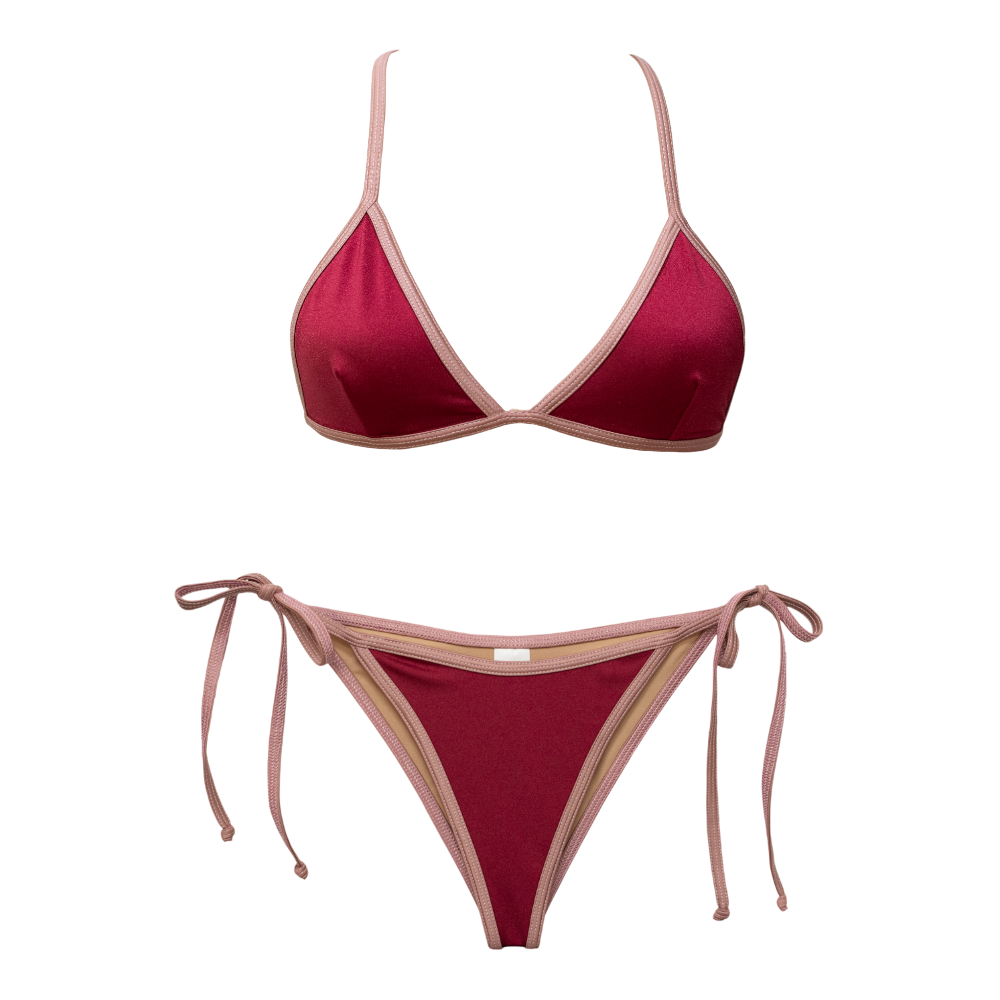 Berry Shimmer/Mauve Lily + Sabrina Bundle – FJ SWIM BIKINIS