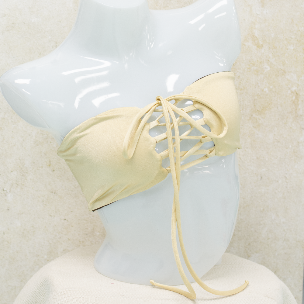 Cocoa/Ivory Shimmer Kelly Top
