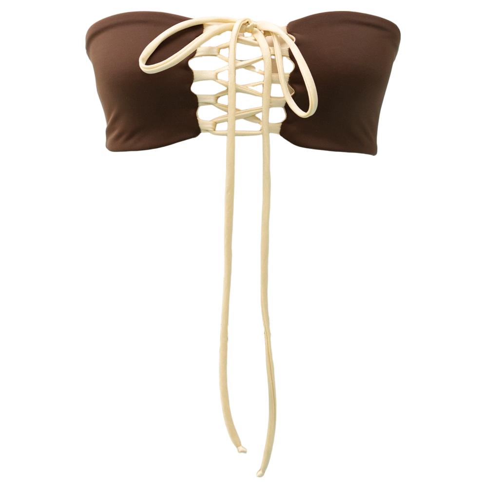 Cocoa/Ivory Shimmer Kelly Top