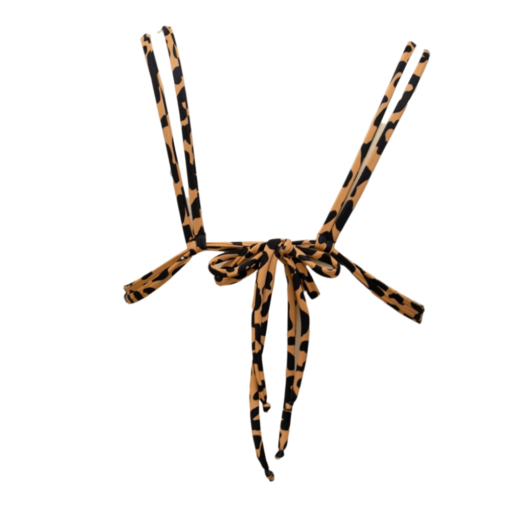 Leopard/Black Tori Triangle Top