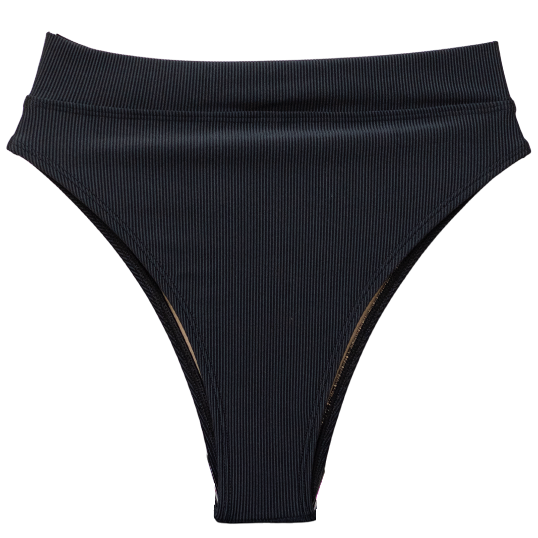 Ribbed Black Blake Bottom