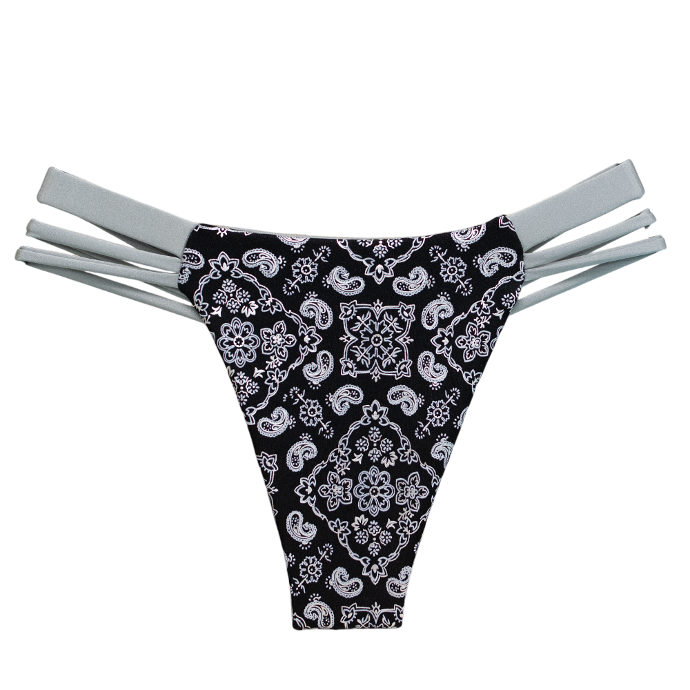 Outlaw/Silver Seline Bikini Bottom
