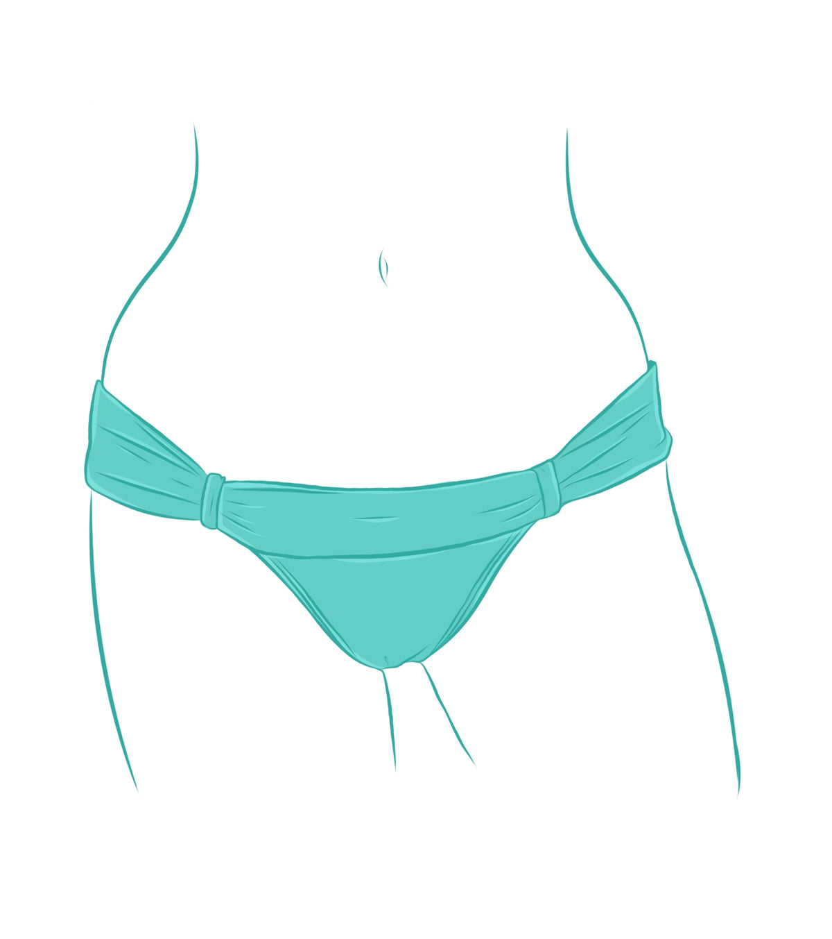 Custom Roxy Bikini Bottom
