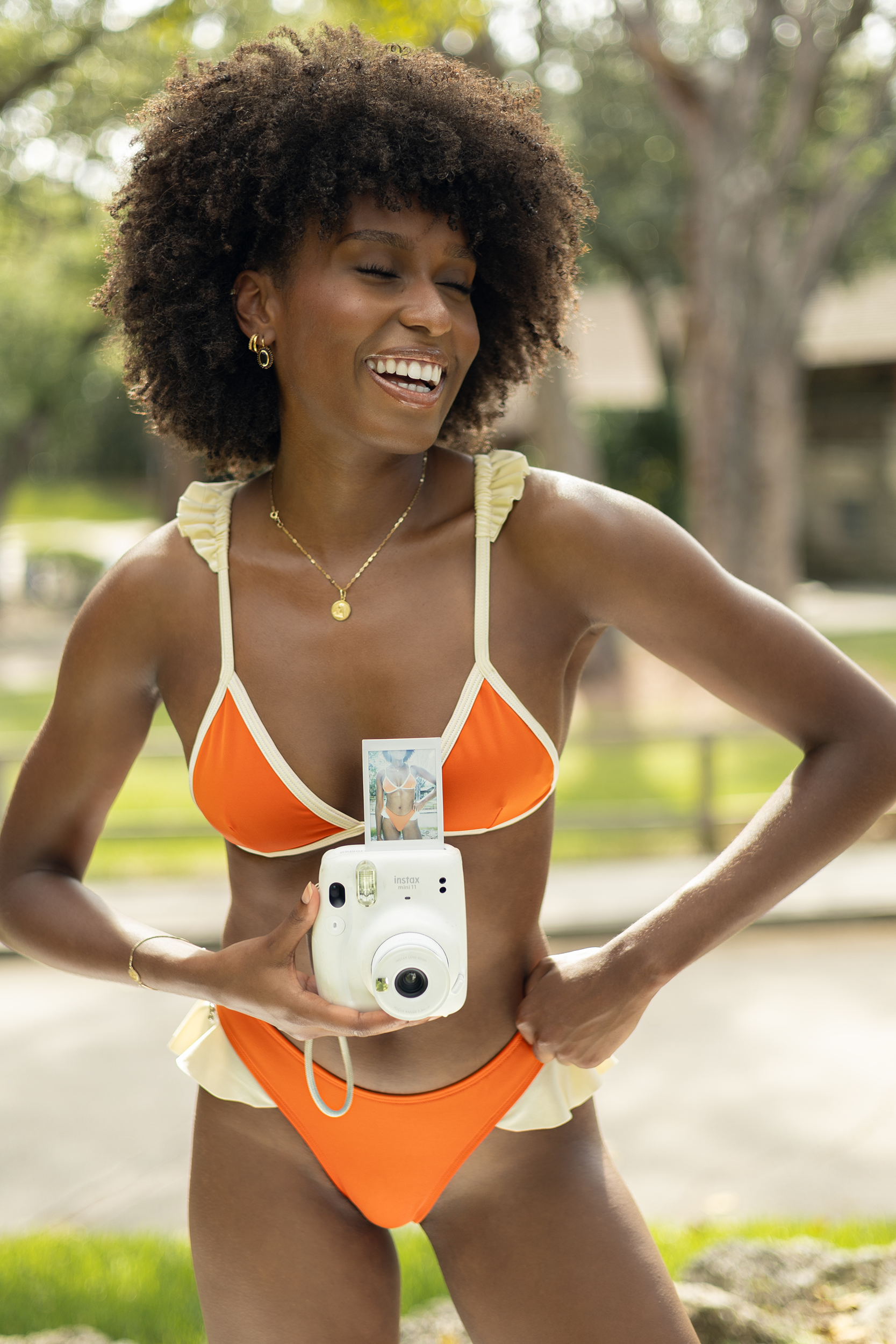 Rust/Coconut Ruffle Lily Top