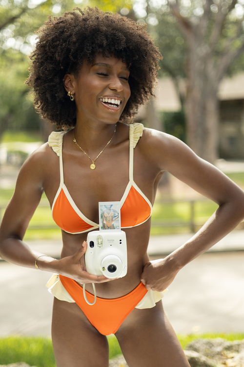 Rust/Coconut Ruffle Lily Top