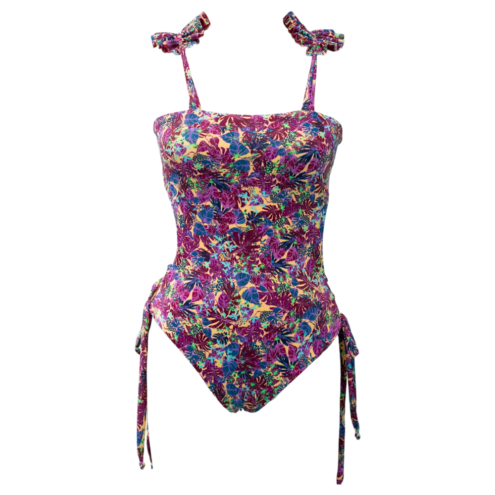 
                      
                        Berry Floral/Berry Shimmer Reversible Butterfly One Piece
                      
                    