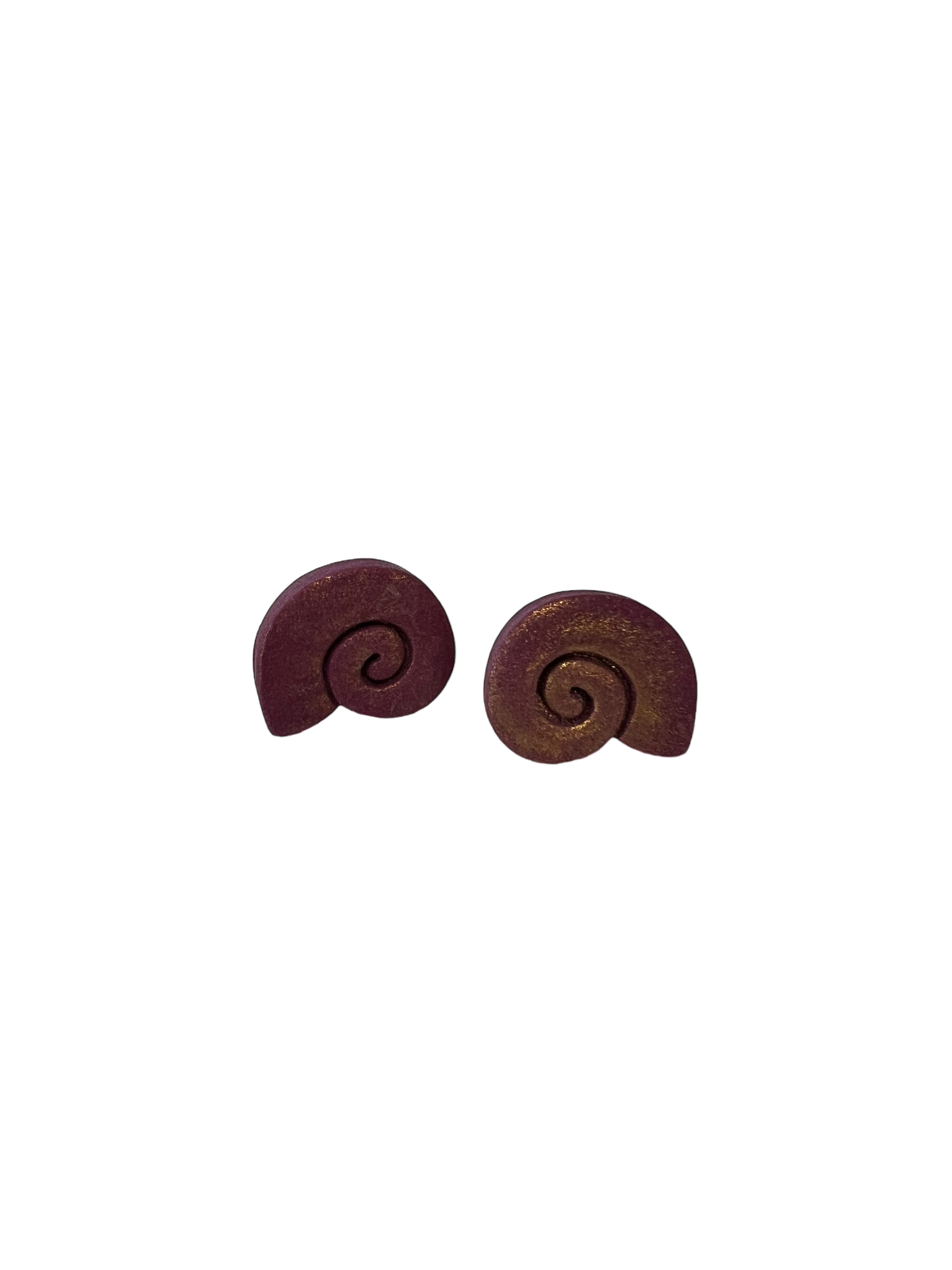 Sea Shell Studs -Purple