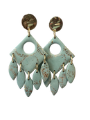 Green Chandelier Earrings
