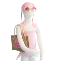 Toddler- Pink Shimmer Butterfly One Piece/Turban