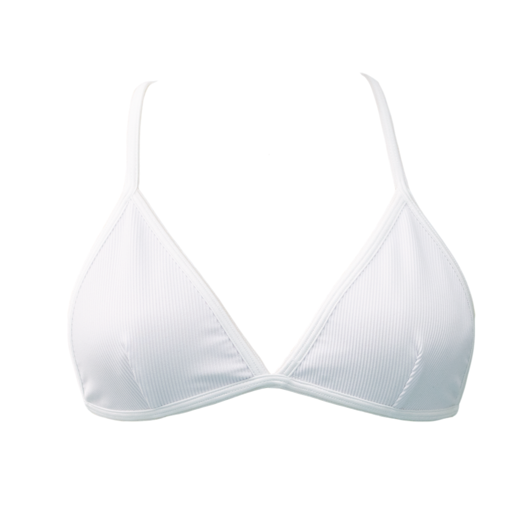 Ribbed White Lily Top