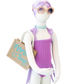 Toddler- Aquarius/Amethyst Butterfly One Piece/Turban