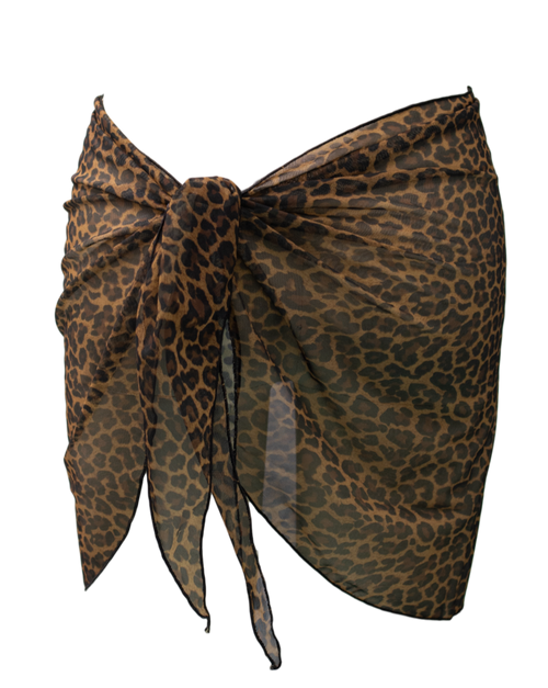 Animal Print Mesh Sarong