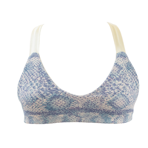 Blue Python/Coconut Nicole Top