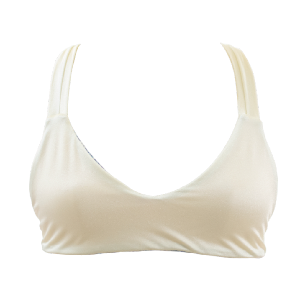 Blue Python/Coconut Nicole Top