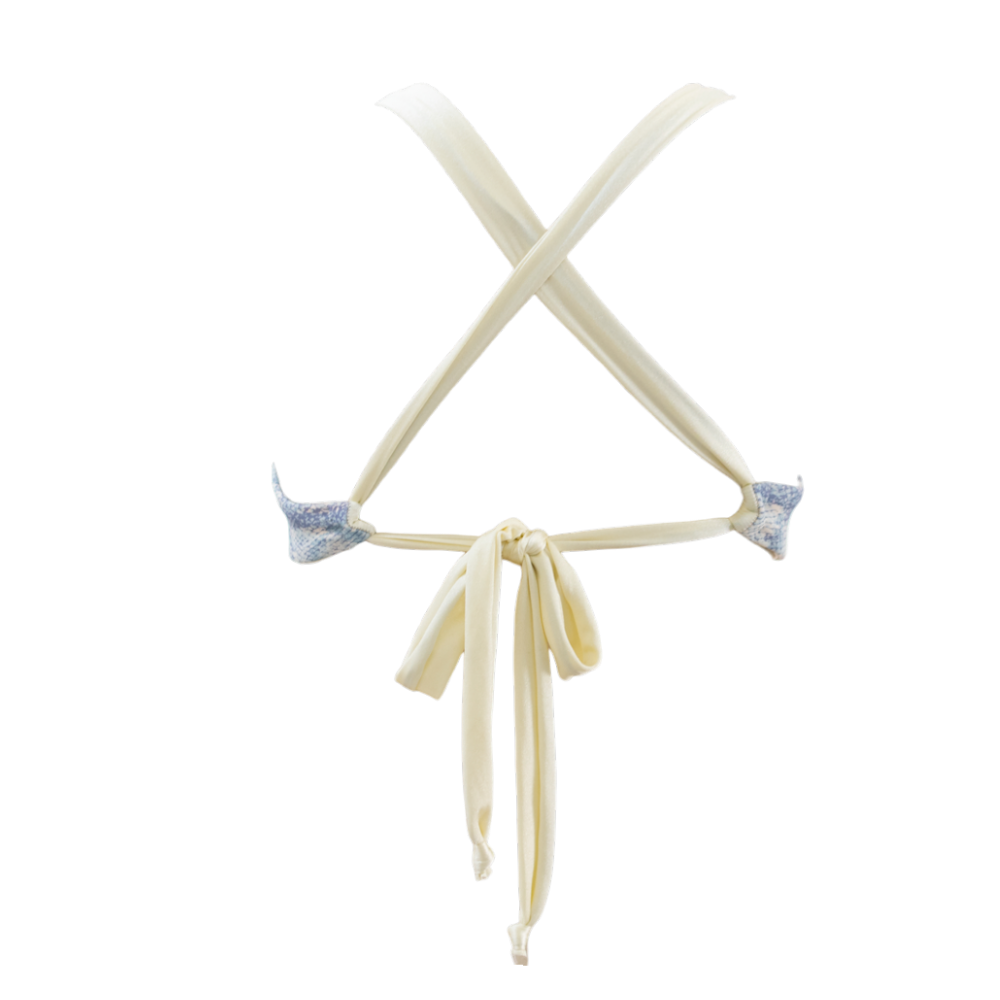 Blue Python/Coconut Nicole Top