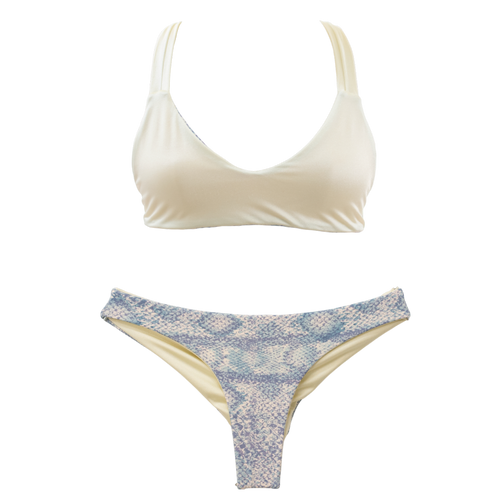 Blue Python/Coconut Nicole + Serena Bundle