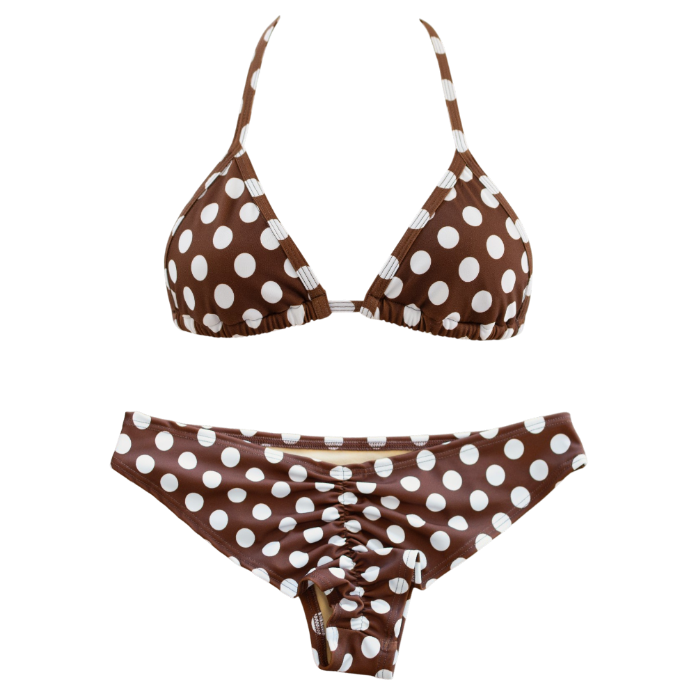 Cocoa Polka Dot Classic Cheeky Bundle