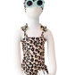Toddler- Cream Leopard/Mint Butterfly One Piece/Turban