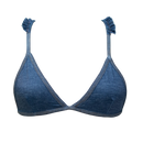 Denim Ruffle Lily Top