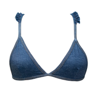 Denim Ruffle Lily Top