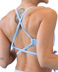 Ribbed Sky/Sky Shimmer  Nicole Top