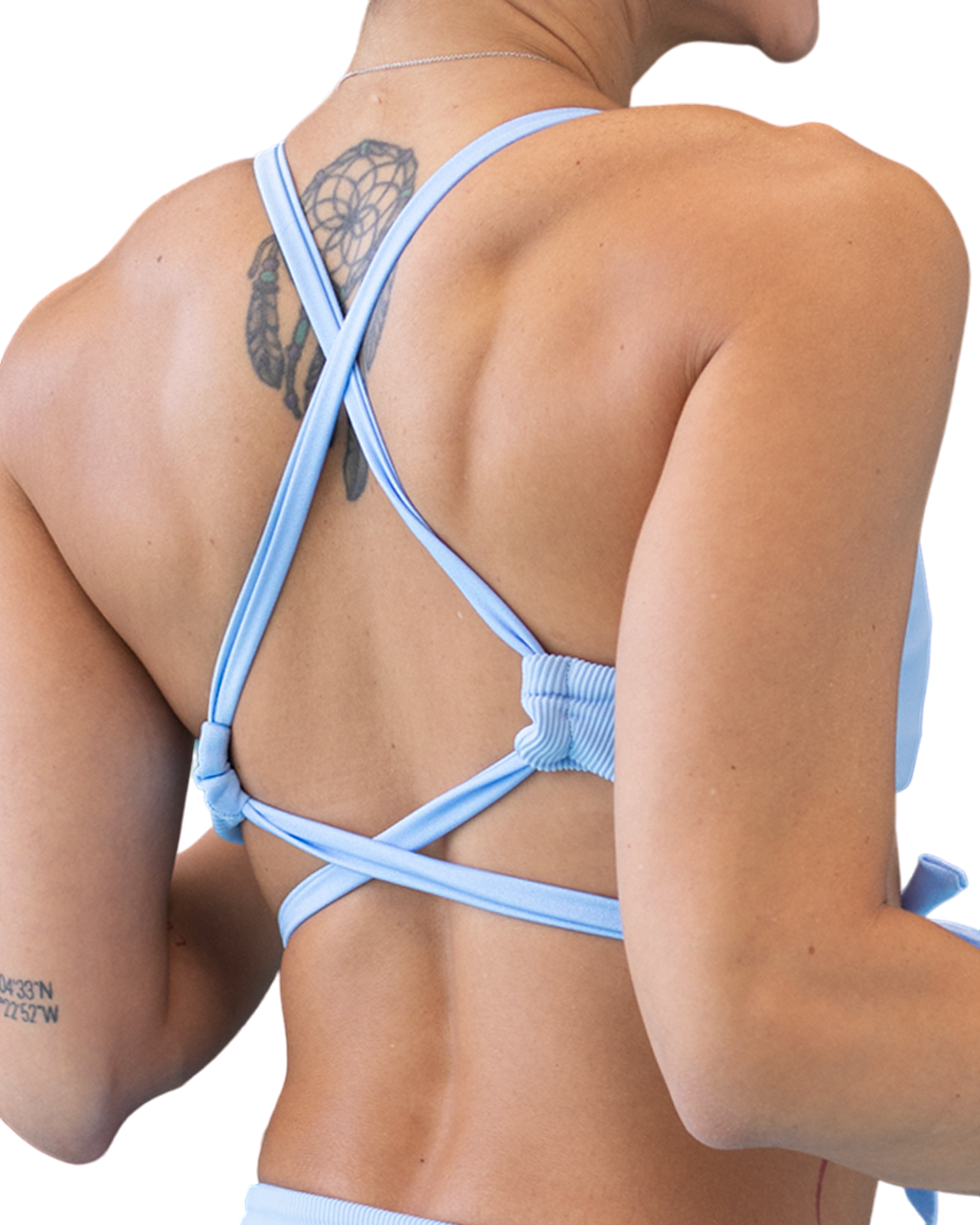 Ribbed Sky/Sky Shimmer  Nicole Top