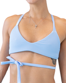 Ribbed Sky/Sky Shimmer  Nicole Top