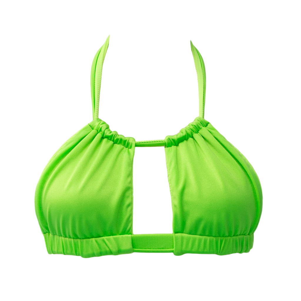 Ribbed Lime/Lime Shimmer Iris Top