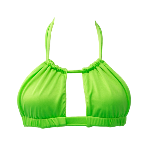 Ribbed Lime/Lime Shimmer Iris Top