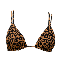 Leopard/Black Tori Triangle Top