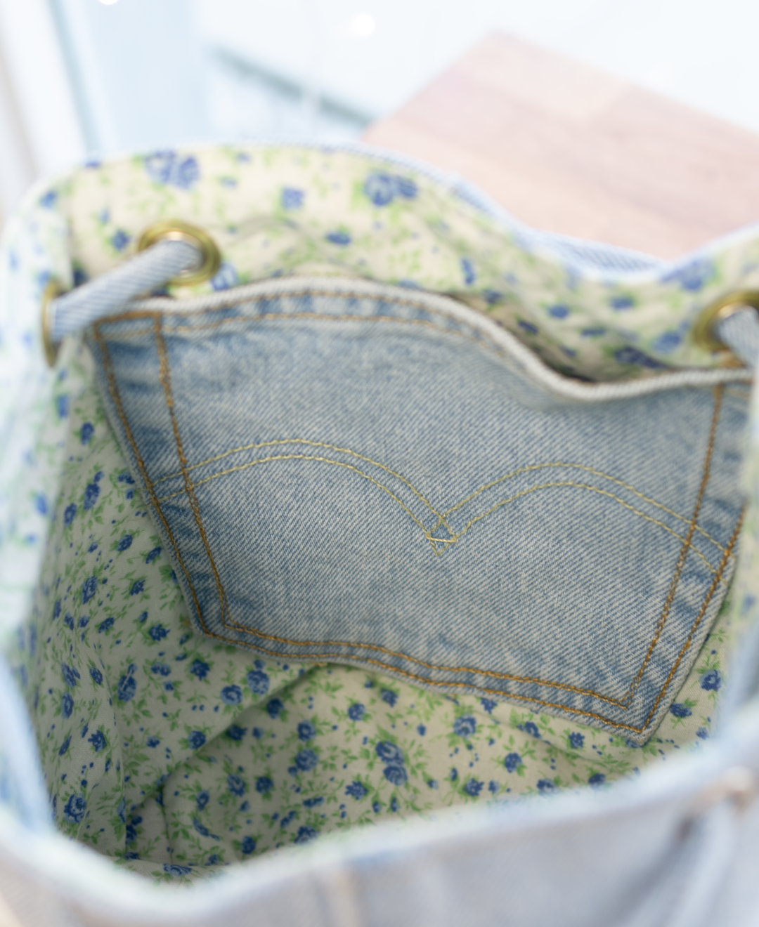 1 of 1 Light Denim Bag Duo - Upcycled
