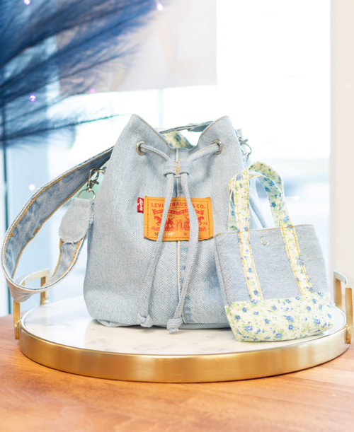 1 of 1 Light Denim Bag Duo - Upcycled