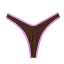 Cocoa/Lavender Jade Thong Bottom