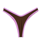 Cocoa/Lavender Jade Thong Bottom