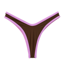 Cocoa/Lavender Jade Thong Bottom