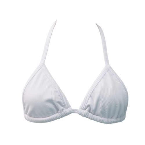 Ribbed White Mia Top