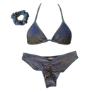 Navy Sparkle Classic Cheeky Bundle- FREE SCRUNCHIE