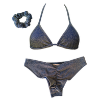 Navy Sparkle Classic Cheeky Bundle- FREE SCRUNCHIE