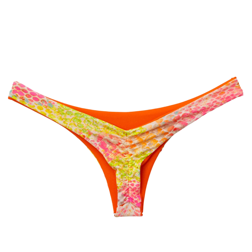 Electric Snake/Orange Ivy Thong Bottom