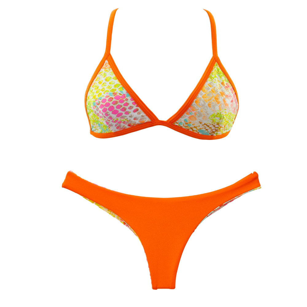 Electric Snake/Orange Lily + Ivy Thong Bundle