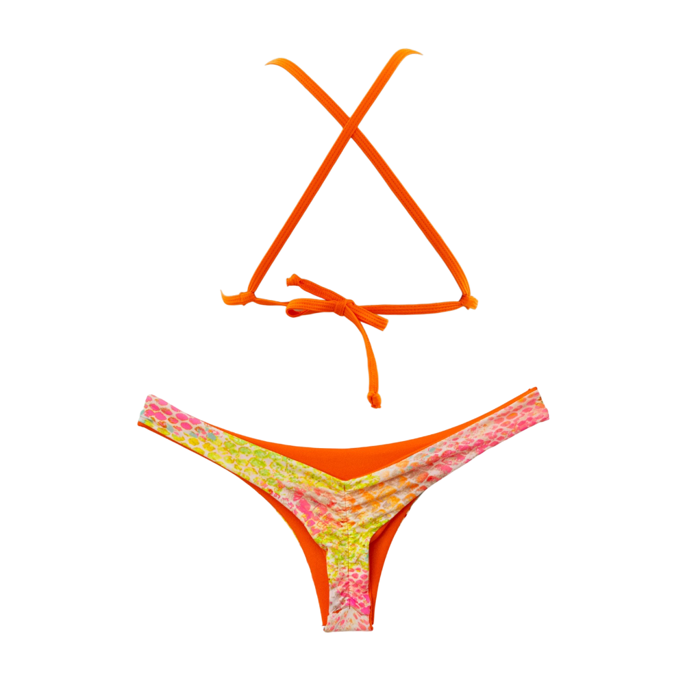 Electric Snake/Orange Lily + Ivy Thong Bundle