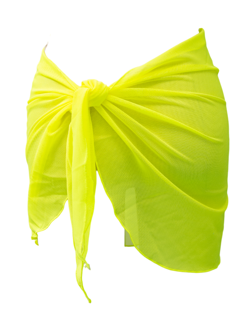 
                      
                        Neon Yellow Mesh Sarong
                      
                    