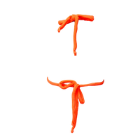 Neon Orange Bubble Sol Top