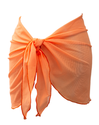 Orange Mesh Sarong