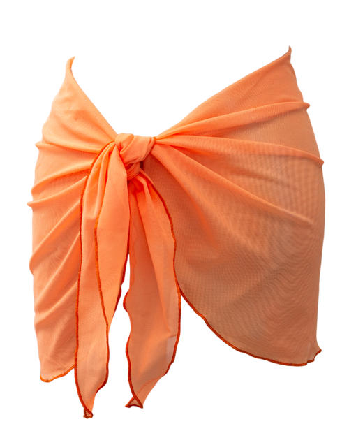 Orange Mesh Sarong