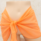 Orange Mesh Sarong