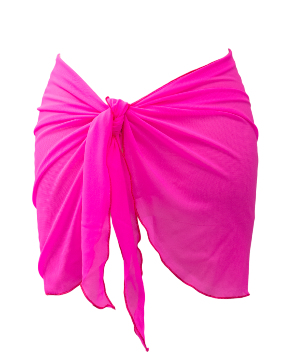 Hot Pink Mesh Sarong