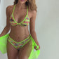 Neon Green Mesh Sarong