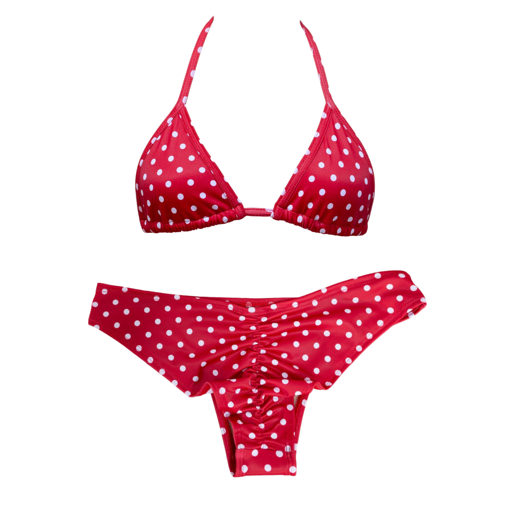 Red Polka Dot Classic Cheeky Bundle
